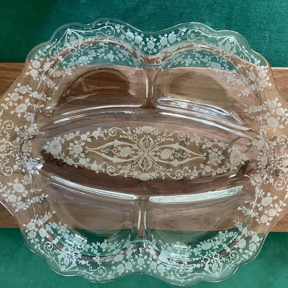 Other - Vintage Cambridge Glass 5-part divided relish dish